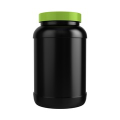 Protein Bottle with Green Cap