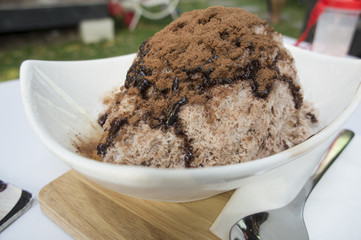 icecream desert icing chocolate