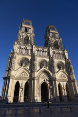 Fototapeta na wymiar Cathedral of Orleans, Indre-et-Loire, Centre-Val de Loire, Franc