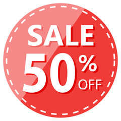 Red Hot Sale 50% Off Label