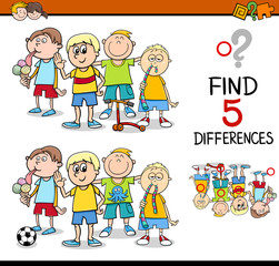 find the differences activity