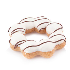 donuts on white background