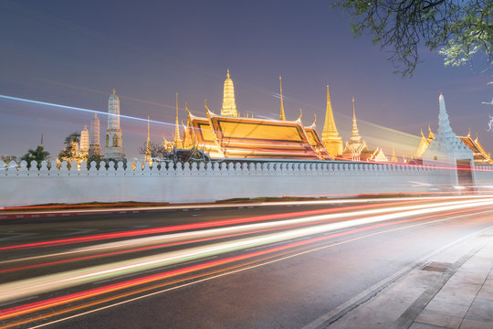 Wat Phra Kaew at night Bangkok,Thailand