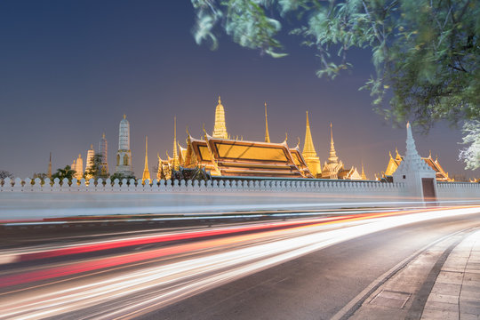 Wat Phra Kaew at night Bangkok,Thailand