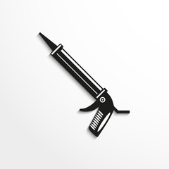 Sealant gun. Vector icon.