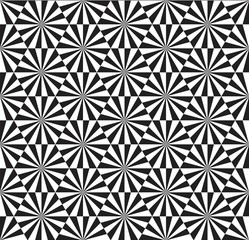 Vector seamless texture. Modern abstract background. Monochrome geometrical pattern with triangles.
