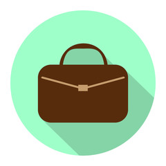 Briefcase icon, vector illustration.