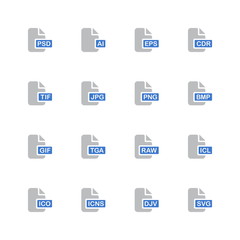 File extensions icons