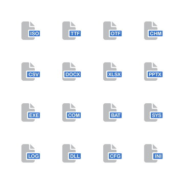 File extensions icons