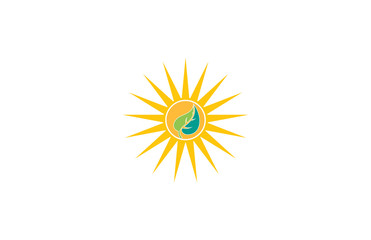 sun leaf logo