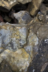 Rock background - grey and brown stone surface detail