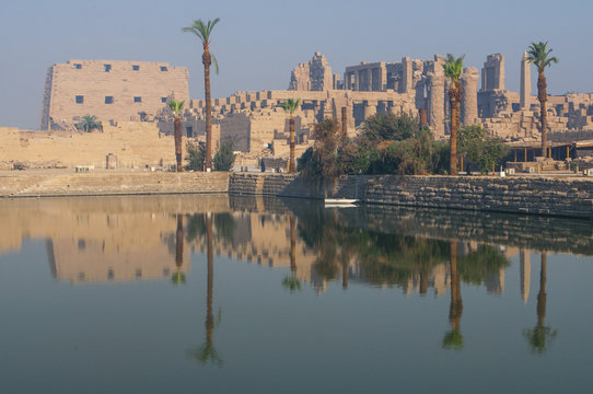 Famous Karnak temple complex of Amon Ra in Luxor