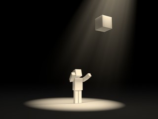 Naklejka premium sacred cube