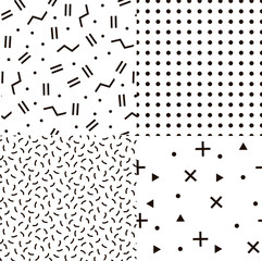 Illustration for hipsters Memphis style.