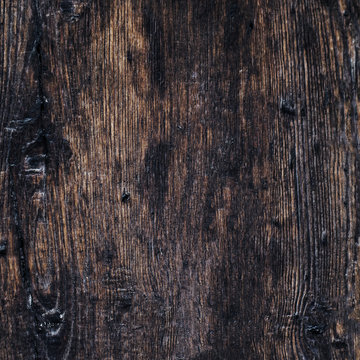 Old wood texture. Drk  Grunge, vintage wooden board square image