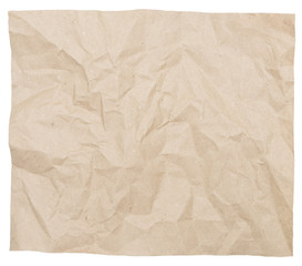crumpled brown paper