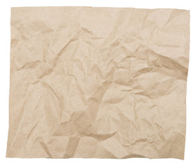 crumpled brown paper - 105129010