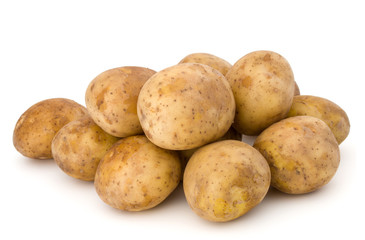 new potato tuber isolated on white background cutout