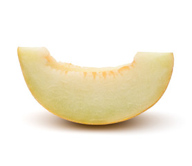 melon slice isolated on white background cutout