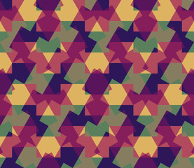 Seamless pattern abstract honeycomb mosaic