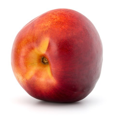 Nectarine fruit isolated on white background close up