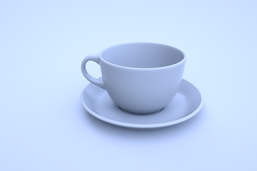 White Coffee Cup