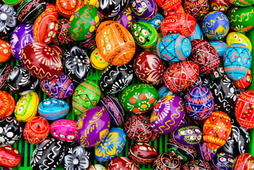 Fototapeta na wymiar Background with Easter Eggs