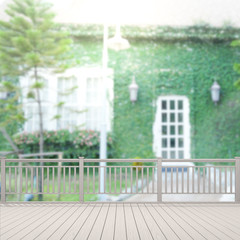 Fototapeta premium Balcony And Terrace Of The Exterior Background