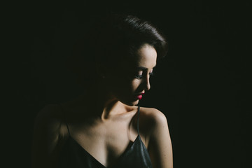 Naklejka premium Sensual retro woman