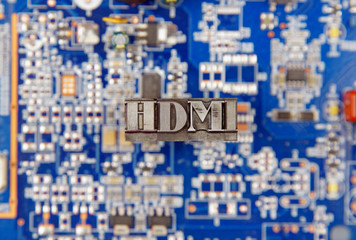 HDMI / caracteres d'imprimerie en plomb 