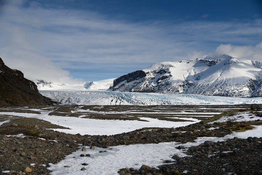 Glacier in Skaftafell national park, Iceland