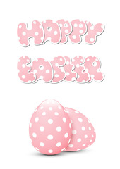 Easter card on white background.