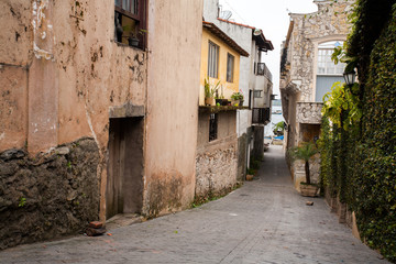 Empty beach street in Brazil