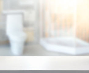 Table Top And Blur Interior of Background