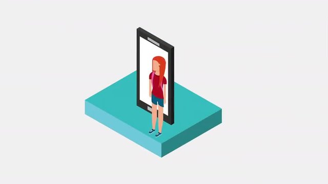 cellphone icon design, Video Animation 