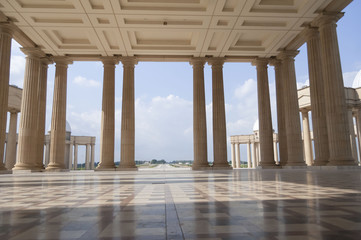 Catholic Basilica of Our Lady of Peace (Basilique Notre-Dame de la Paix) in Yamoussoukro, CÃ´te d'Ivoire. Guinness World Records lists it as the largest "church" in the world.