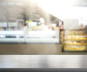Table Top And Blur Interior of of Background