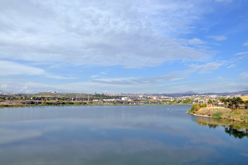 Yerevan lake. Armenia