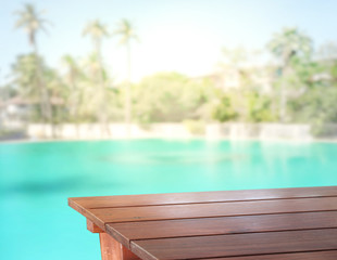Table Top And Blur Nature of Background