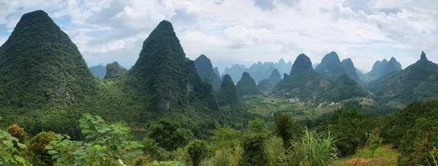 Foto auf Alu-Dibond Karstgebirge rund um Yangshuo © estivillml