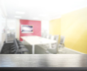 Table Top And Blur Office of Background