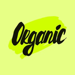 Organic food labels s for food and drink, restaurants and organic products vector illustration.
