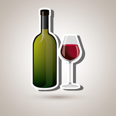 wine icon design 