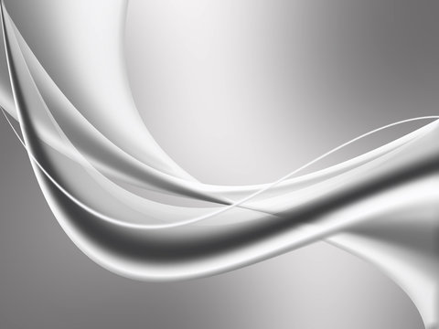 Silver Clean abstract background with wave