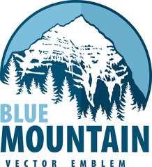 Vector Mountains Emblem logo