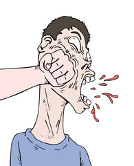 funny punch illustration