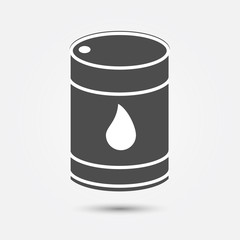 Oil barrel icon. Vector illustration