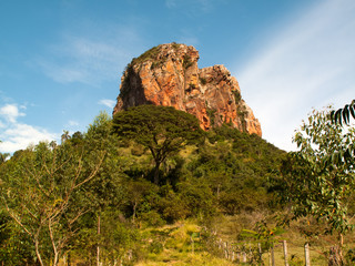 Sandstone rock in up-country Sao Paulo - Brazil