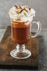 Irish coffee drink
