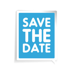 Save the date vector label